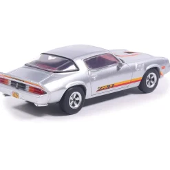 1979 Chevrolet Camaro Z28 - Silver with Orange Stripes 1:64 Scale Diecast Model Car by IXO Models
