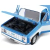 1974 Chevrolet C10 Cheyenne Super - Blue/White 1:18 Scale Diecast Model Truck by Maisto