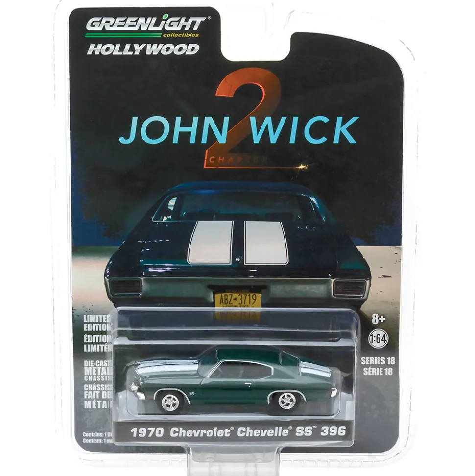 1970 Chevrolet Chevelle SS 396 - John Wick 1:64 Scale Diecast Model Car by Greenlight