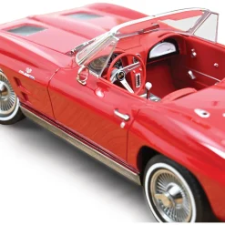 1963 Chevrolet Corvette Sting Ray Cabriolet - Red 1:18 Scale Diecast Model Car by Norev