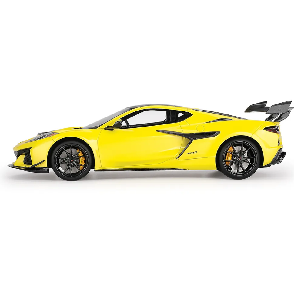 Chevrolet Corvette ZR1 Accelerate Yellow 1:18 Scale Cast Resin Model Car by Top Speed