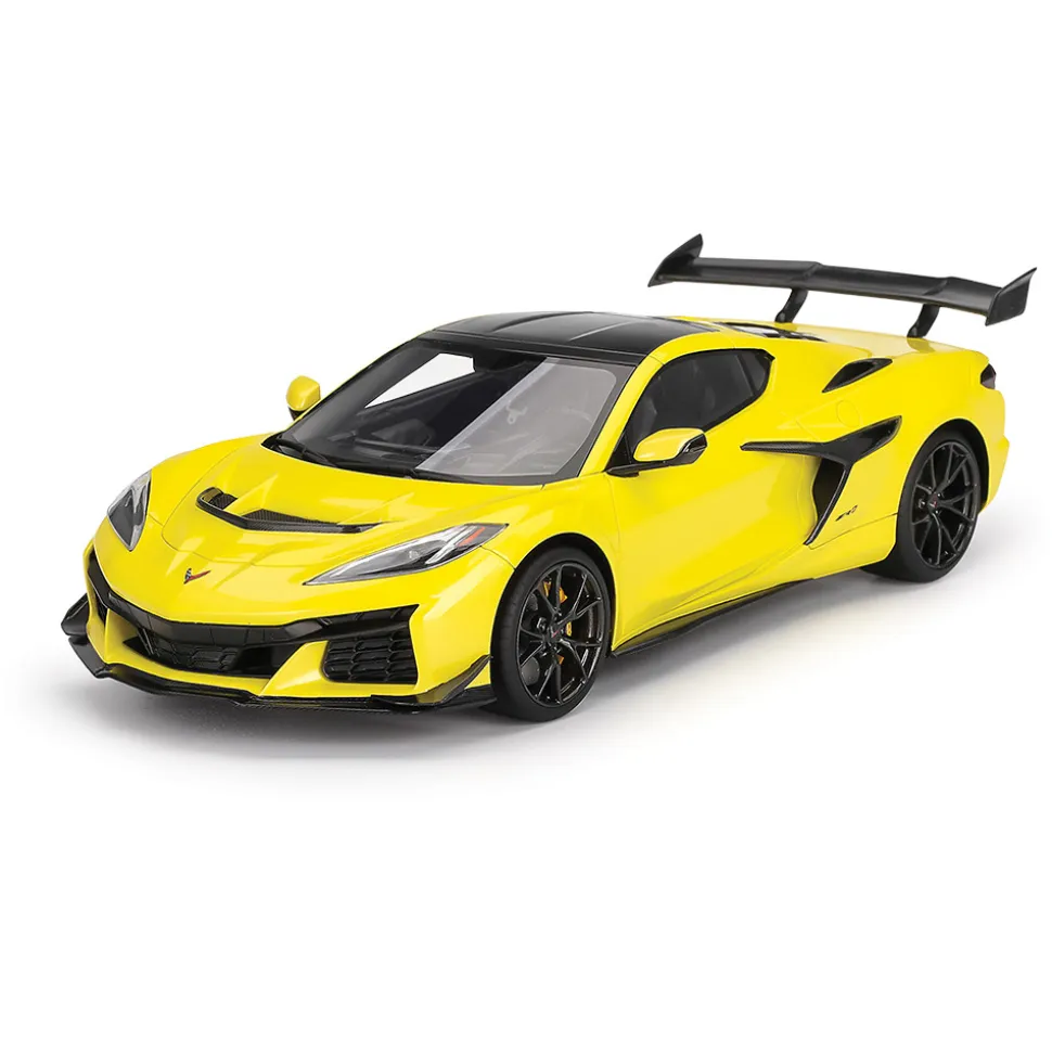 Chevrolet Corvette ZR1 Accelerate Yellow 1:18 Scale Cast Resin Model Car by Top Speed