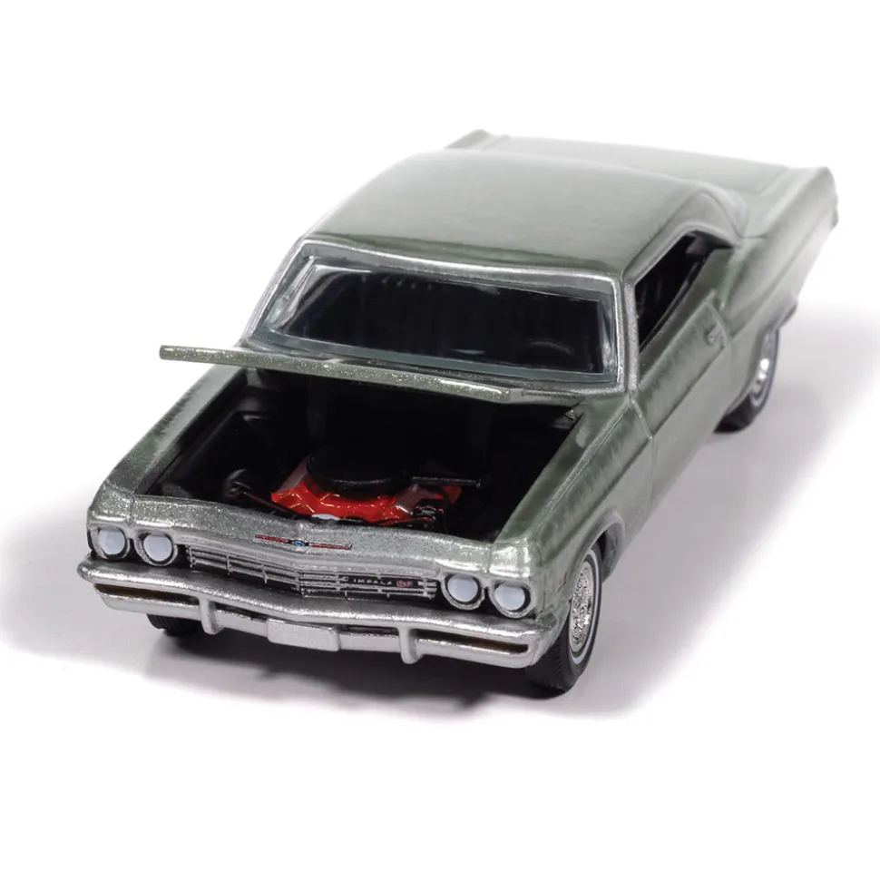 1965 Chevrolet Impala - Willow Green 1:64 Scale Diecast Model Car by Auto World