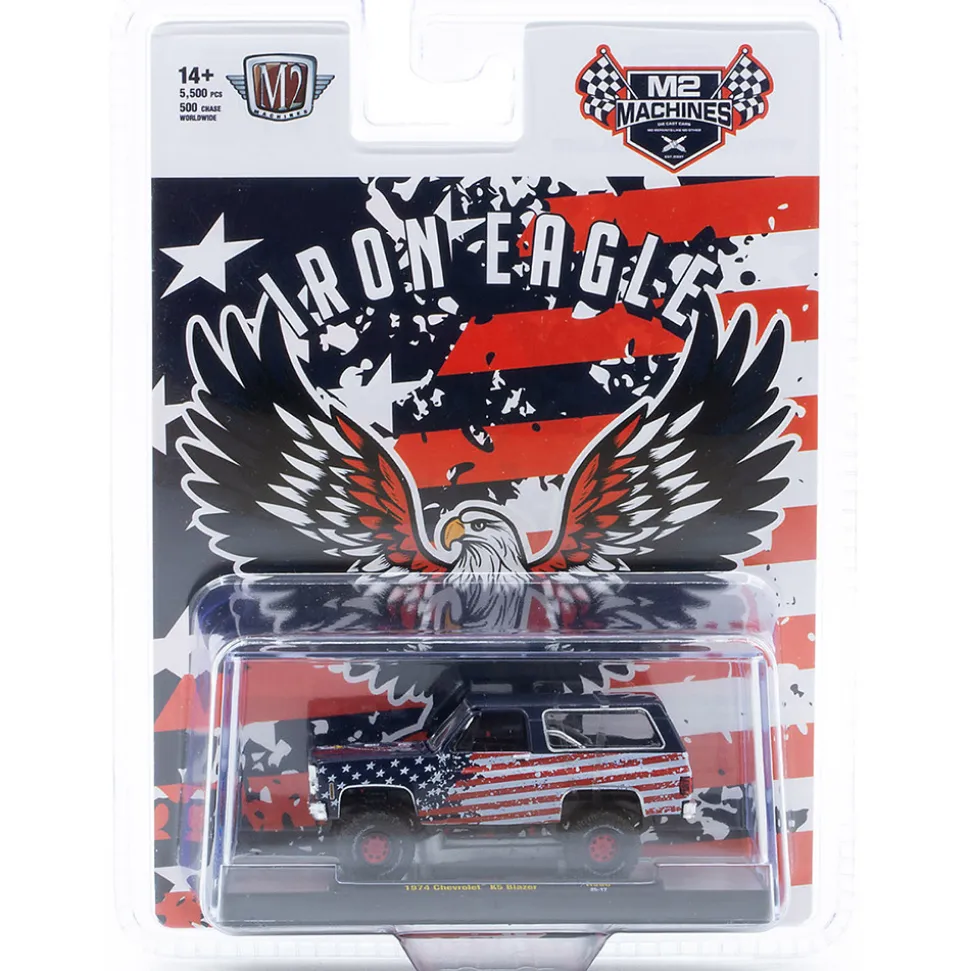 1974 Chevrolet K5 Blazer - Iron Eagle 1:64 Scale Diecast Model Truck by M2 Machines