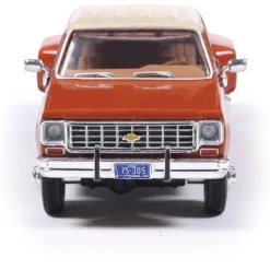 1975 Chevrolet K30 Crew Dab Dually - Grecian Bronze and Santa Fe Tan Deluxe Two-Tone 1:64 Scale Diecast Model Car by IXO Models
