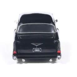 1957 Chevrolet One-Fifty - Lowered - Colonial Cream and Onyx Black 1:64 Scale Diecast Model Car by IXO Models