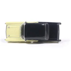1957 Chevrolet One-Fifty - Lowered - Colonial Cream and Onyx Black 1:64 Scale Diecast Model Car by IXO Models