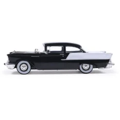 1957 Chevrolet One-Fifty Sedan - Onyx Black and India Ivory 1:64 Scale Diecast Model Car by IXO Models
