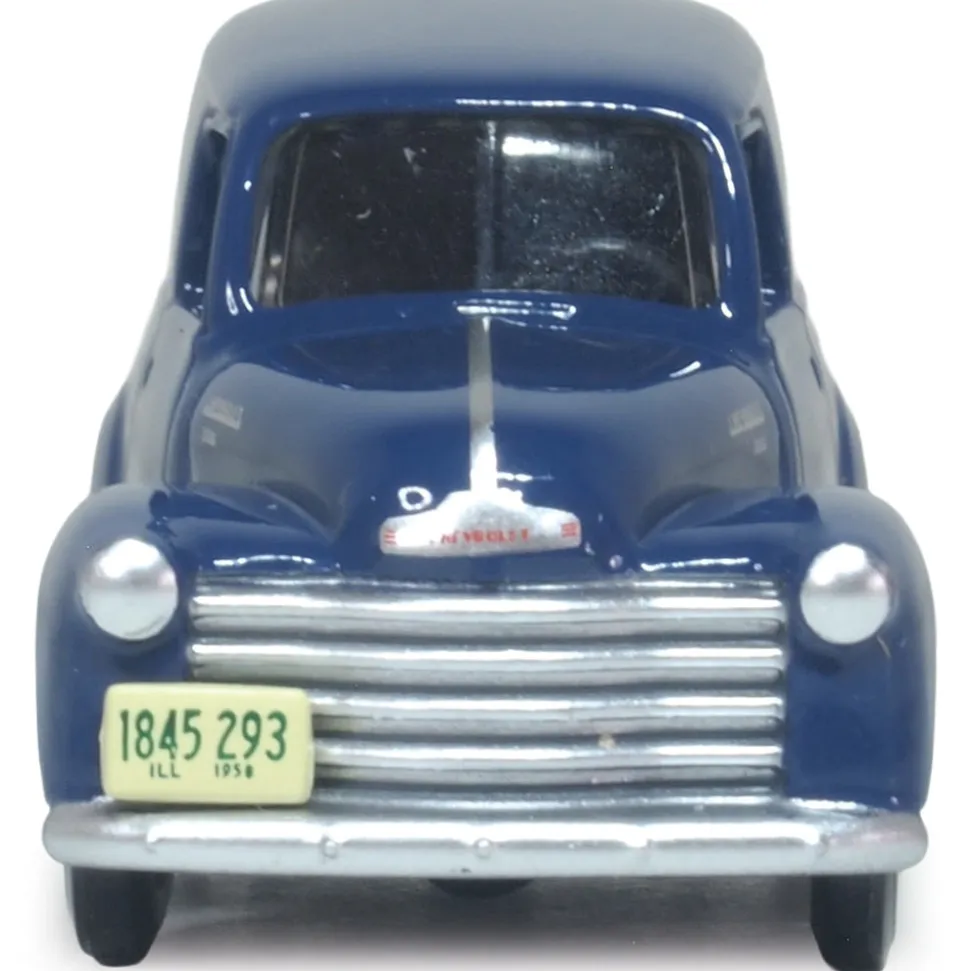 1950 Chevrolet 3100 Panel Van - Mariner Blue 1:87 Scale Diecast Model Truck by Oxford Diecast