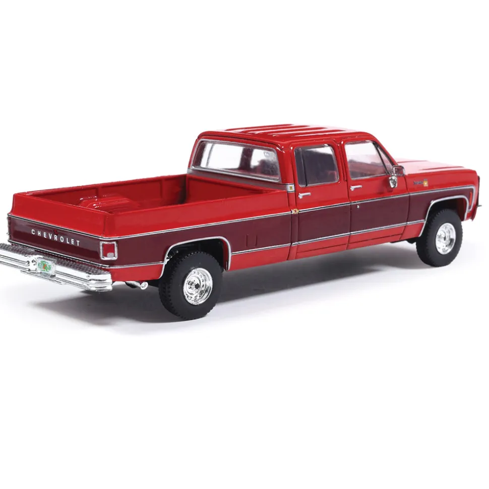 1979 Chevrolet Scottsdale K20 - Carmine Red & Dark Carmine R 1:64 Scale Diecast Model Truck by IXO Models