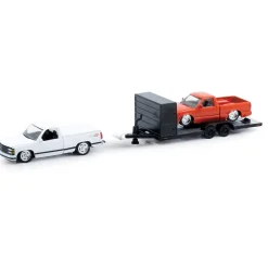 1995 Chevrolet S10 Custom & 1993 Chevrolet C1500 SS454 1:64 Scale Diecast Model Truck by M2 Machines