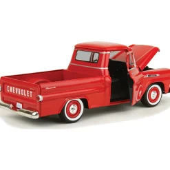 1958 Chevy Apache Fleetside Pickup - Red 1:24 Scale Diecast Model by Motormax