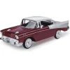 1957 Chevy Bel Air - Burgundy 1:24 Scale Diecast Model Car by Motormax