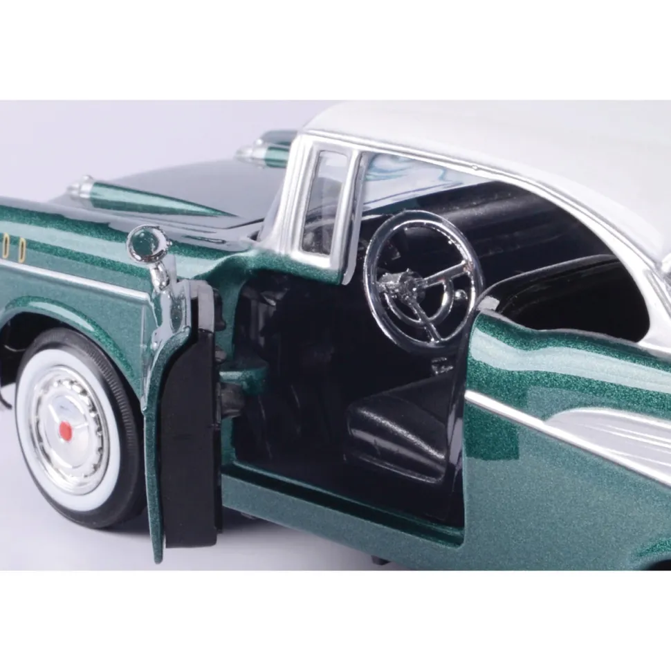 1957 Chevy Bel Air - Metallic Green 1:24 Scale Diecast Model Car by Motormax