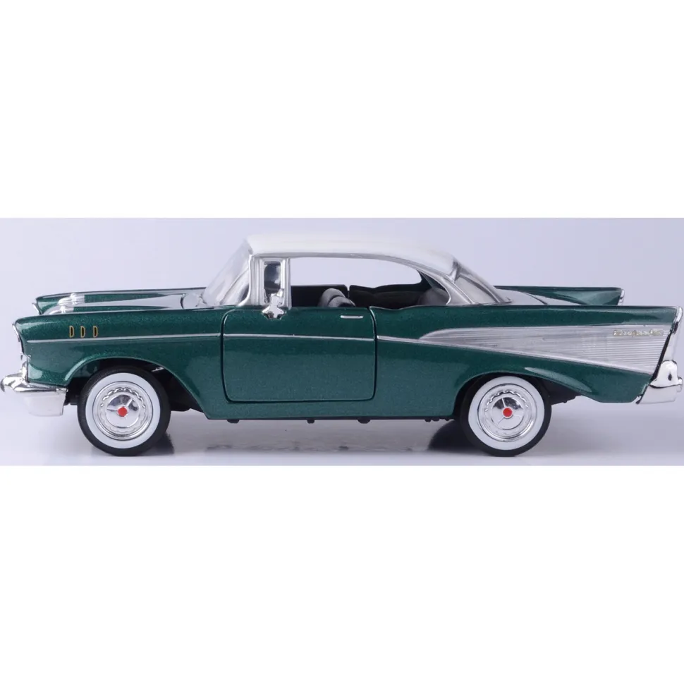 1957 Chevy Bel Air - Metallic Green 1:24 Scale Diecast Model Car by Motormax