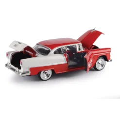 1955 Chevy Bel Air - Red 1:24 Scale 1:24 Scale Diecast Model Car by Motormax