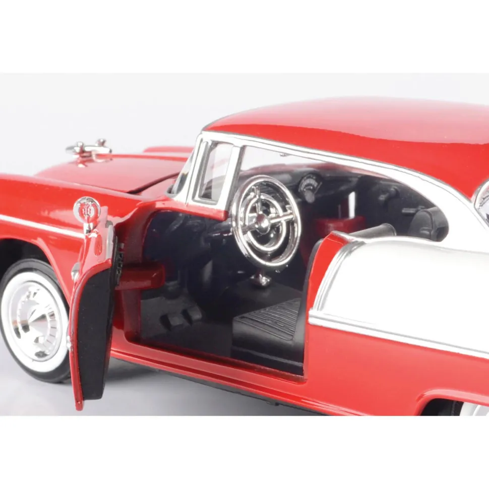 1955 Chevy Bel Air - Red 1:24 Scale 1:24 Scale Diecast Model Car by Motormax