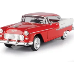 1955 Chevy Bel Air - Red 1:24 Scale 1:24 Scale Diecast Model Car by Motormax