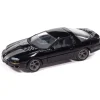 2002 Chevy Camaro SS 35th Anniversary w/Tin - Black w/Silver Stripes 1:64 Scale Diecast Model Car by Johnny Lightning
