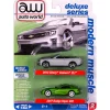 2013 Chevy Camaro ZL1 Convertible & 2017 Dodge Viper Modern Muscle 2Pack B - Blue & Green 1:64 Scale Diecast Model Car by Auto World