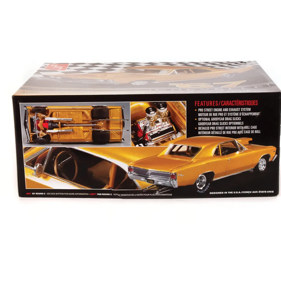 1967 Chevy Chevelle Pro Street 1/25 Kit AMT Models (AMT876M) 1:25 Scale Plastic by AMT