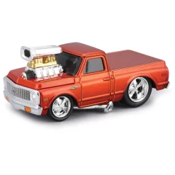 1972 Chevy C-10 - Orange - Muscle Machines 25th 1:64 Scale by Muscle Machines