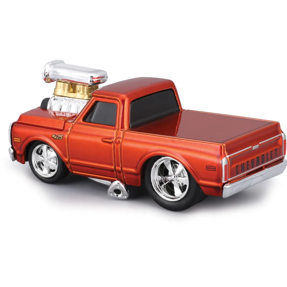 1972 Chevy C-10 - Orange - Muscle Machines 25th 1:64 Scale by Muscle Machines