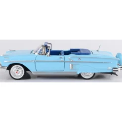 1958 Chevy Impala - Blue 1:24 Scale Diecast Model Car by Motormax