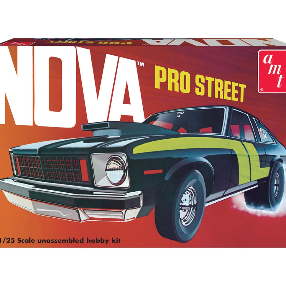 1976 Chevy Nova Pro Street 1:25 Scale Plastic Model Kit by AMT