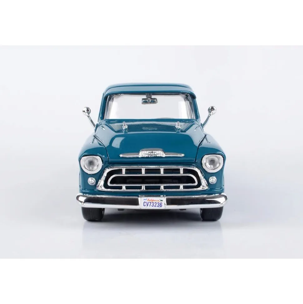 1957 Chevy 3100 Pickup - Ocean Green 1:24 Scale Diecast Model Truck by Motormax