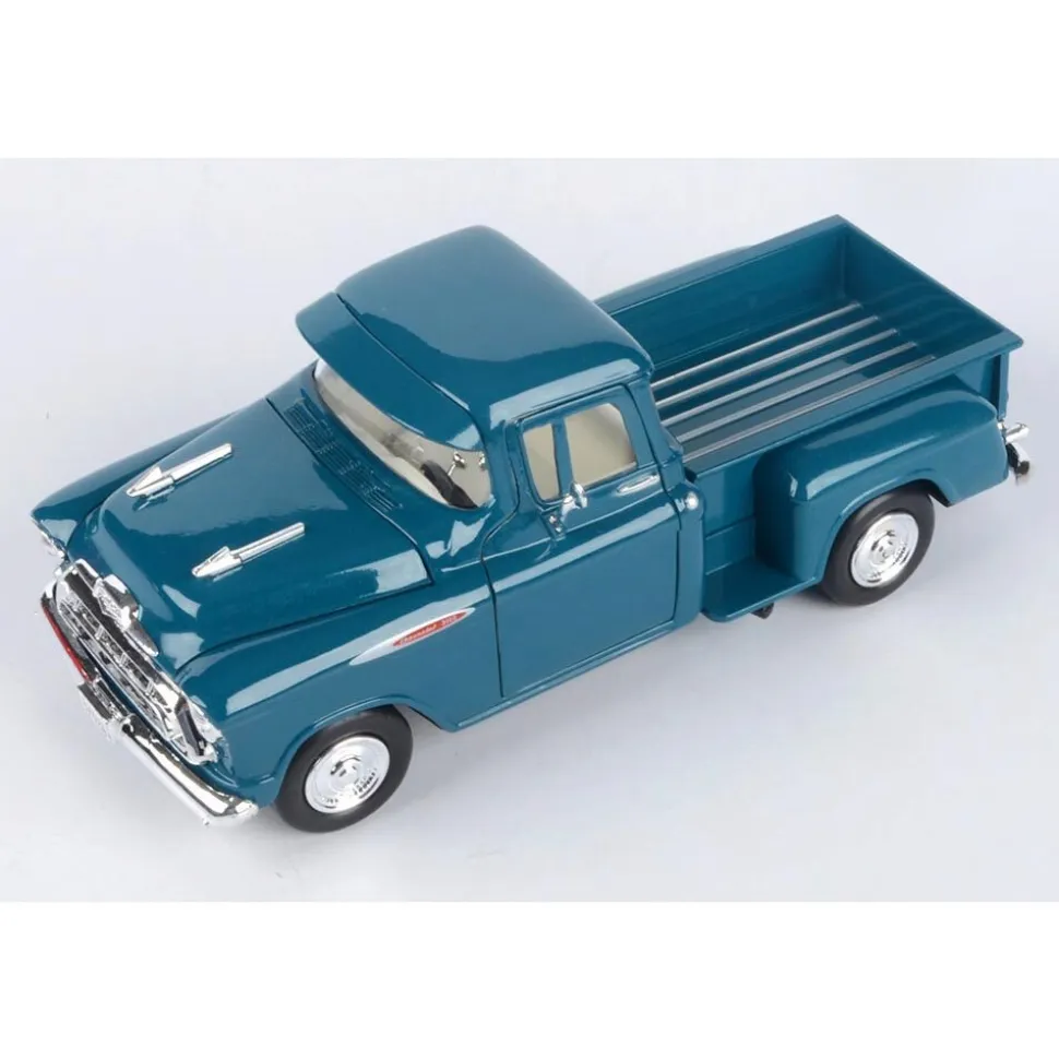 1957 Chevy 3100 Pickup - Ocean Green 1:24 Scale Diecast Model Truck by Motormax