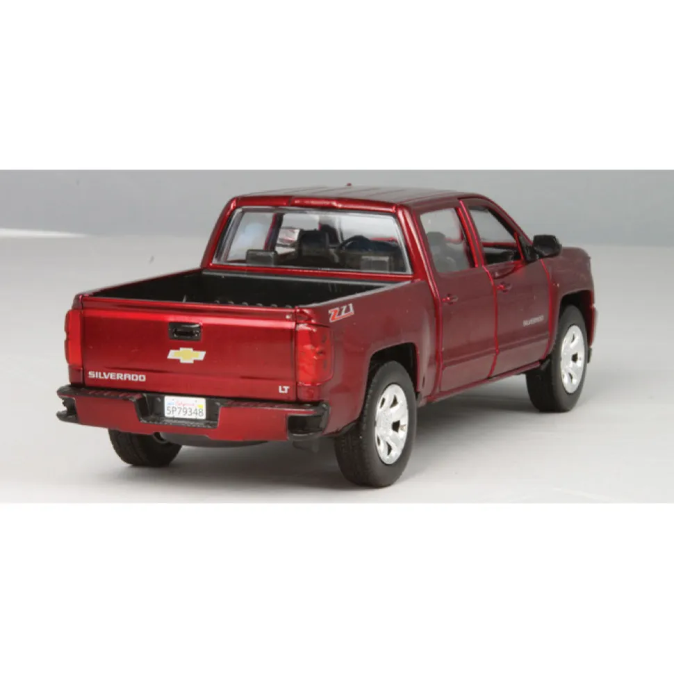 2017 Chevy Silverado Z71 Pickup - red 1:27 Scale Diecast Model by Motormax