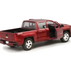 2017 Chevy Silverado Z71 Pickup - red 1:27 Scale Diecast Model by Motormax