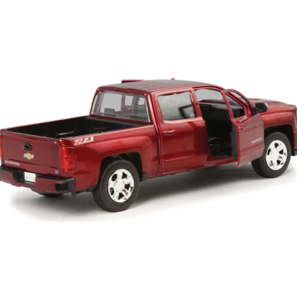 2017 Chevy Silverado Z71 Pickup - red 1:27 Scale Diecast Model by Motormax