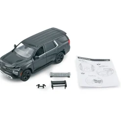 2025 Chevy Tahoe PPV Builder Kit - Black 1:24 Scale Diecast Model Truck by Motormax