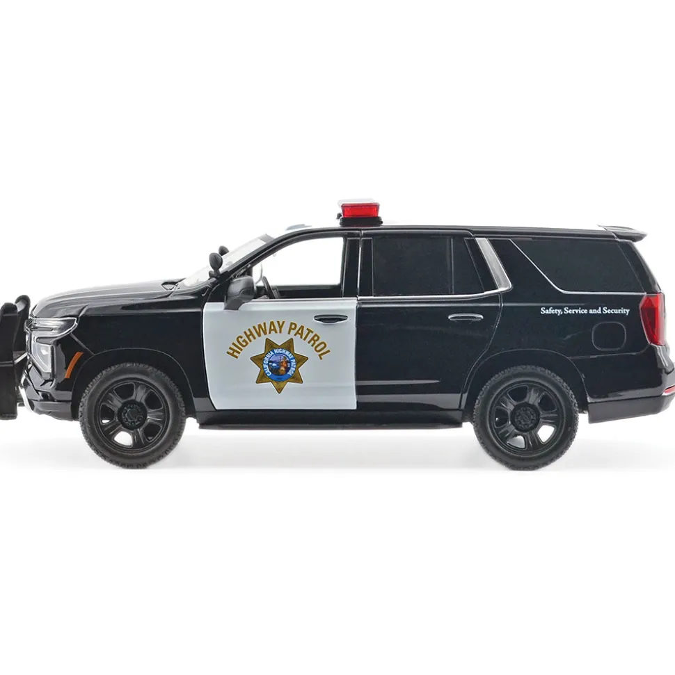 2025 Chevy Tahoe PPV CHP - Light & Sound 1:24 Scale Diecast Model Truck by Motormax