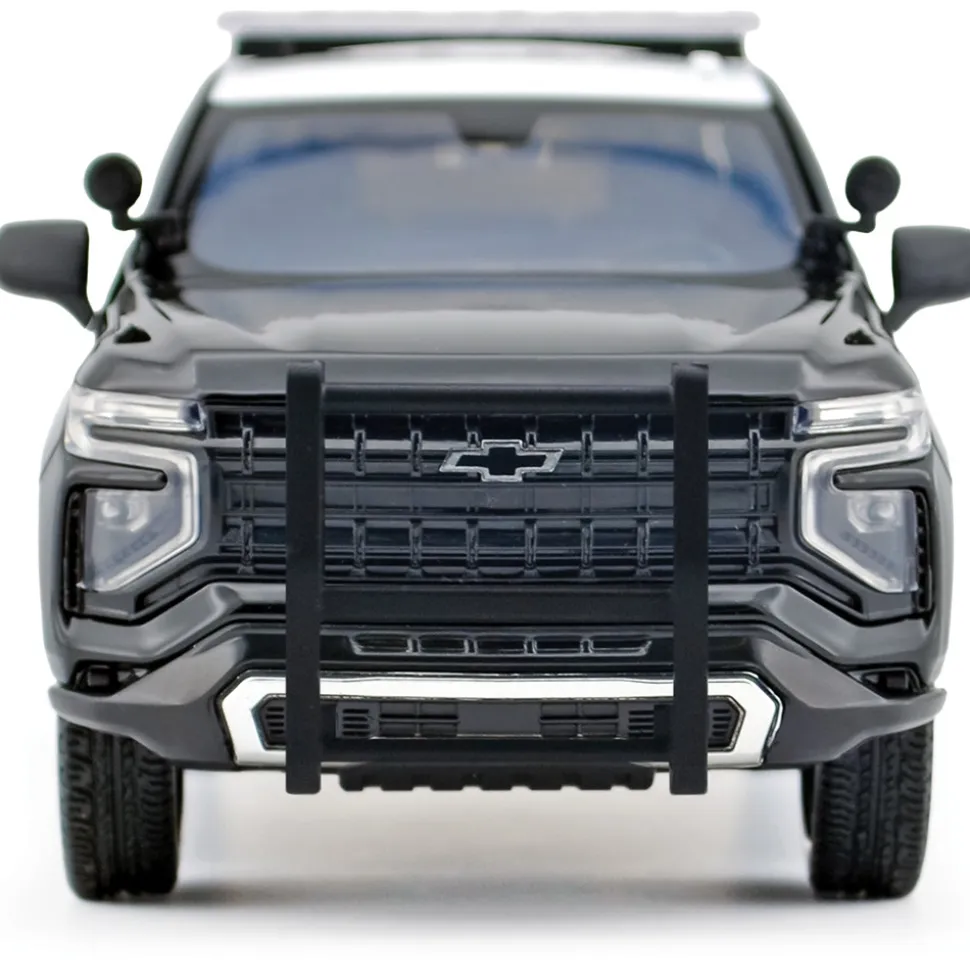 2025 Chevy Tahoe PPV - LAPD - Black & White 1:24 Scale Diecast Model Truck by Motormax