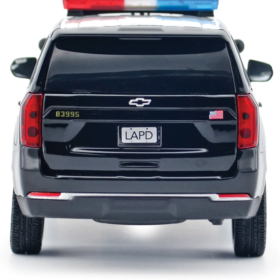 2025 Chevy Tahoe PPV LAPD - Light & Sound 1:24 Scale Diecast Model Truck by Motormax