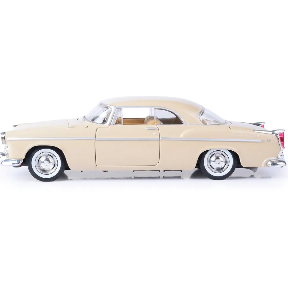 1955 Chrysler C300 - Beige 1:24 Scale Diecast Model Car by Motormax