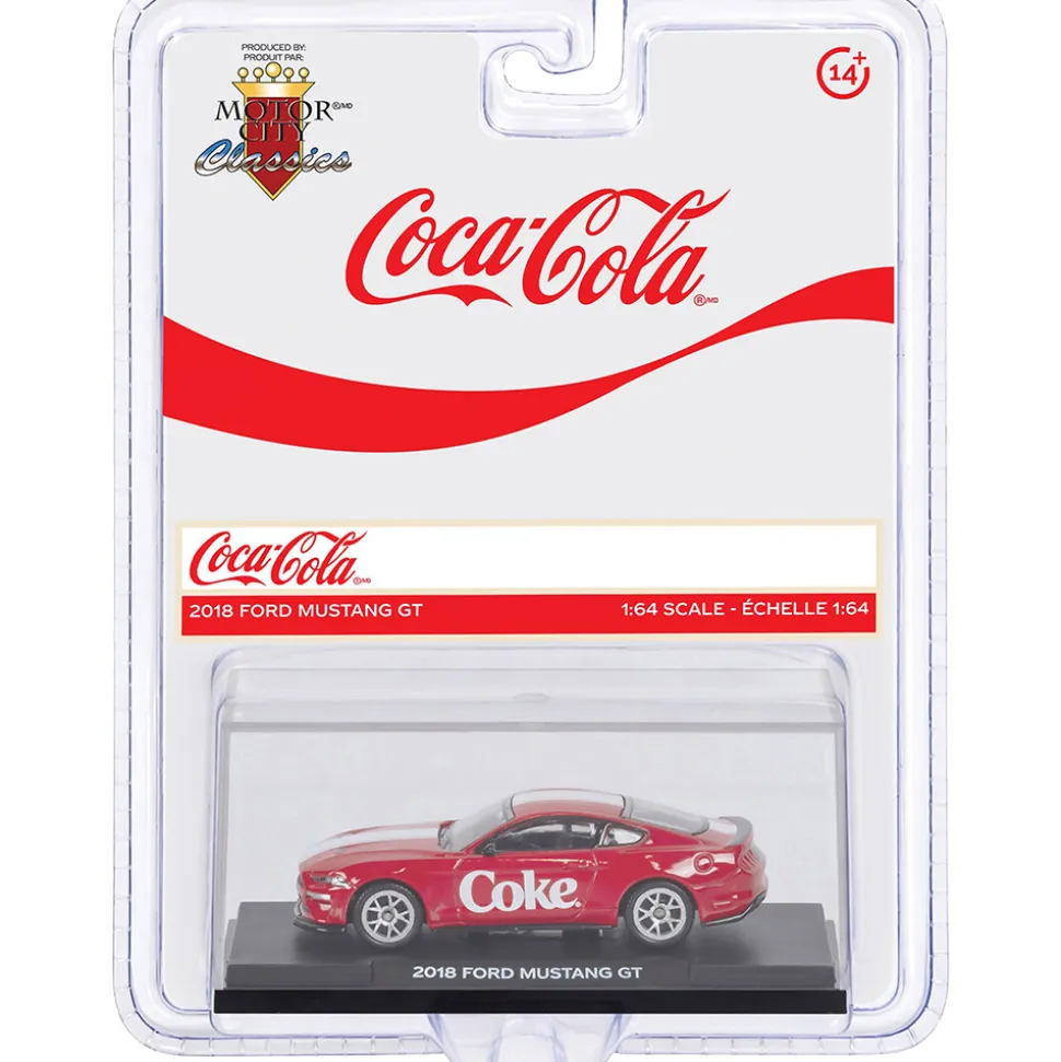 2018 Coca-Cola Ford Mustang GT 1:50 Scale Diecast Model Car by Motor City Classics