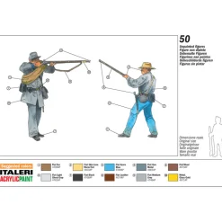 Confederate Inf. (American Civil War) 1/72 Figures 1:72 Scale Plastic Model Kit by Italeri