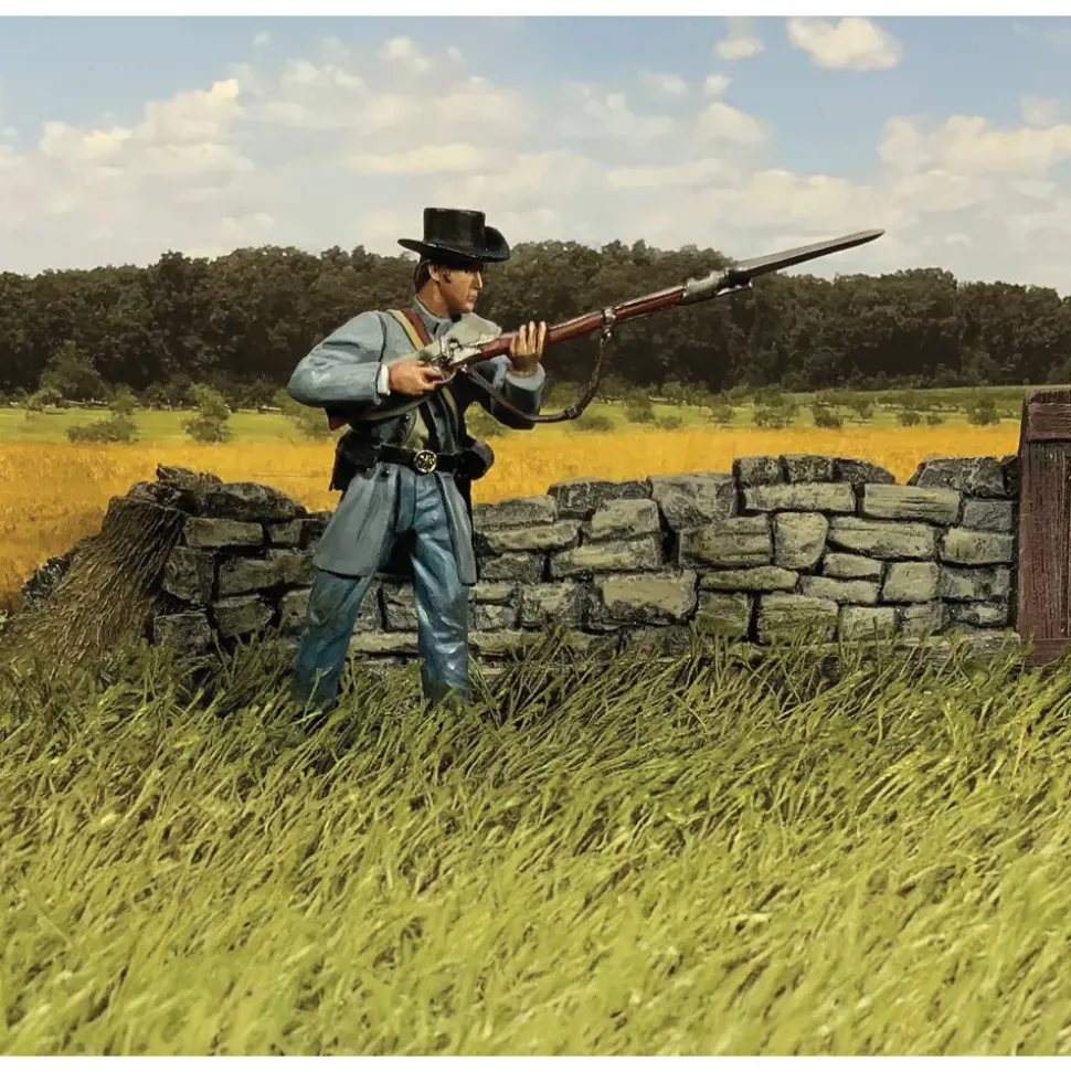 Confederate in Frock Coat Advancing 1/30 Figure William Britain (31379) 1:30 scale Metal by William Britain