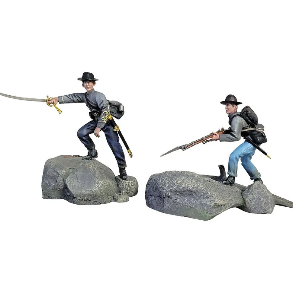 Confederate Officer and Infantryman 1/30 Figure Set No.2 William Britain (31490) 1:30 scale by William Britain