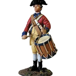 Continental Line Drummer 1/30 Figure William Britain (16210) 1:30 scale Metal by William Britain