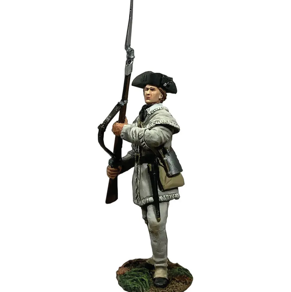 Continental Line in Hunting Shirt Alert 1/30 Figure William Britain (16137) 1:30 Scale Metal by William Britain