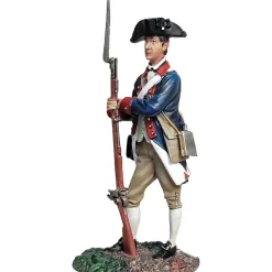 Continental Line Soldier Rest on Musket 1777-87 1/30 Figure William Britain (16215) 1:30 scale by William Britain