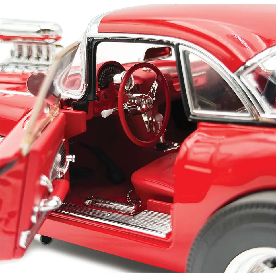 1961 Corvette Gasser - Red 1:18 Scale Diecast Model Car by Acme