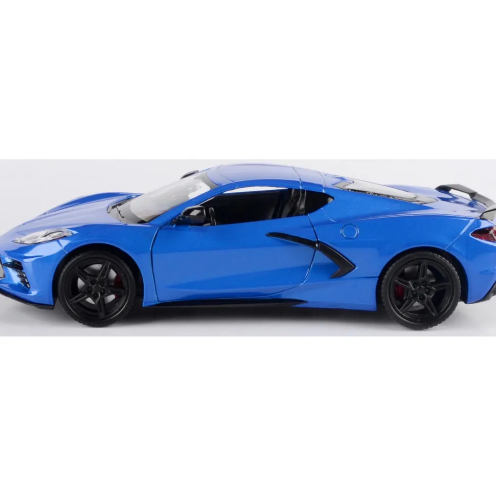 2020 Corvette Stingray C8 - Elkhart Lake Blue 1:24 Scale Diecast Model Car by Motormax