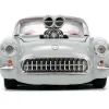 1957 Corvette w/Bugs Bunny Figure Hollywood Rides 1:24 Scale Diecast Model Car by Jada Toys