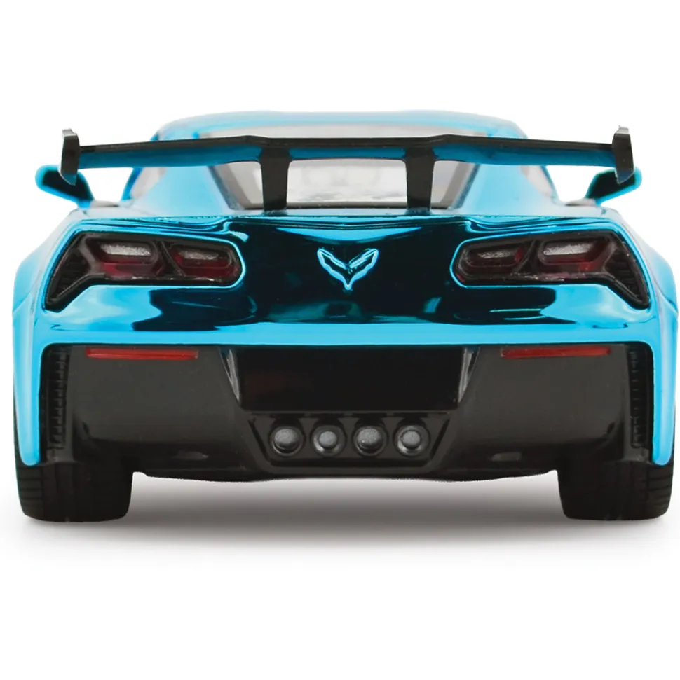 2019 Corvette ZR1 Mirror Finish Blue- That's a Wrap 1:24 Scale Diecast Model Car by Motormax